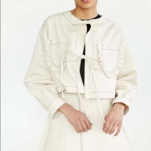 Eliza Faulkner Carrie jacket in cream size large